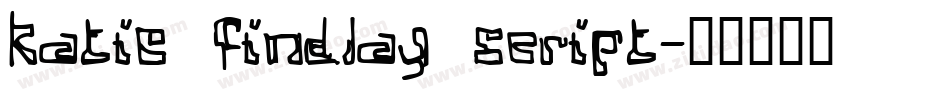 Katie Findlay Script字体转换